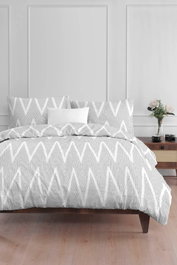 L'essentiel linge de maison Olivia - Gris - Juego de funda nórdica individual de 2 piezas
